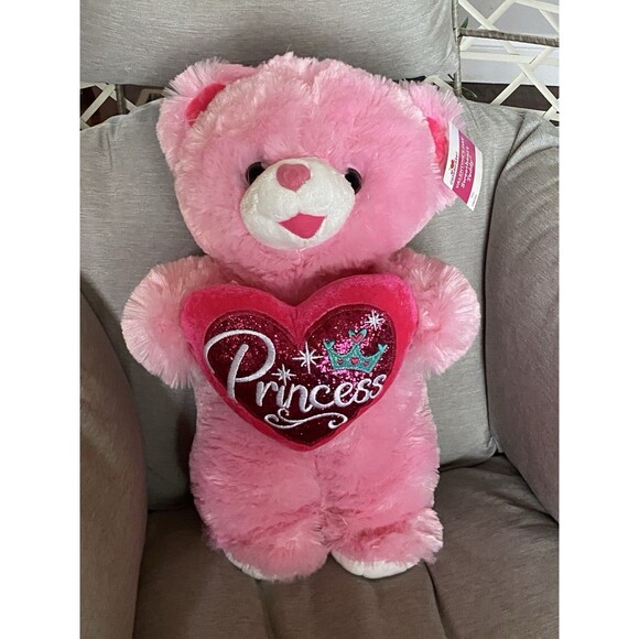 Sweetheart Teddy Bear 2022 Pink Valentines Day Plush Stuffed Animal 18” Princess - Picture 9 of 9
